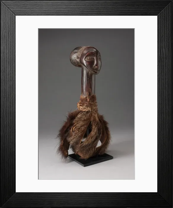 Framed Print : Ritual Head, Democratic Republic of the Congo, Mid- / late 19th century. Creator: Unknown Framed Print : Ritual Head, Democratic Republic of the Congo, Mid- / late 19th century. Creator: Unknown