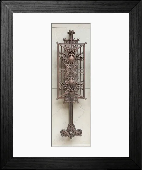 Framed Print : Schlesinger and Mayer Company Store, Chicago, Illinois, Baluster, 1898-1899 Framed Print : Schlesinger and Mayer Company Store, Chicago, Illinois, Baluster, 1898-1899