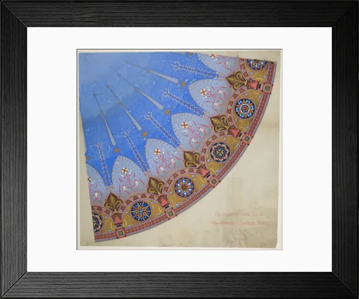 Framed Print : Williamsburg Savings Bank, Brooklyn, New York, Dome Decoration, 1873 Framed Print : Williamsburg Savings Bank, Brooklyn, New York, Dome Decoration, 1873