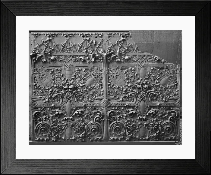 Framed Print : Spandrel Panel from the Gage Building, Chicago, Illinois, 1898-1899 Framed Print : Spandrel Panel from the Gage Building, Chicago, Illinois, 1898-1899