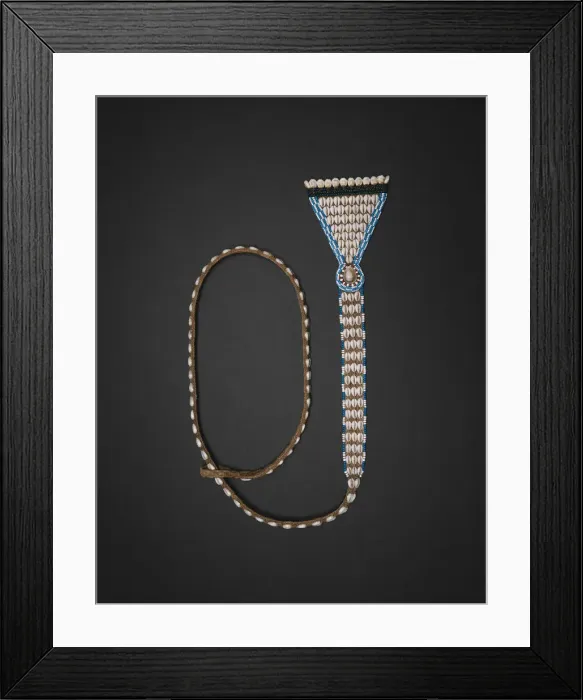 Framed Print : Pendant Belt (Nkody Mupaap), Democratic Republic of the Congo, 19th century Framed Print : Pendant Belt (Nkody Mupaap), Democratic Republic of the Congo, 19th century