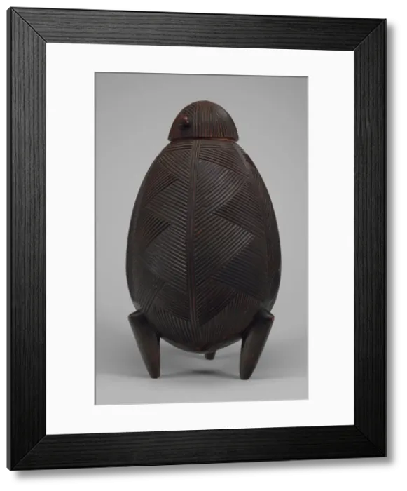 Framed Print : Lidded Container, South Africa, Mid-late 19th century. Creator: Unknown Framed Print : Lidded Container, South Africa, Mid-late 19th century. Creator: Unknown