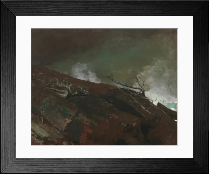 Framed Print : Coast of Maine, 1893. Creator: Winslow Homer Framed Print : Coast of Maine, 1893. Creator: Winslow Homer