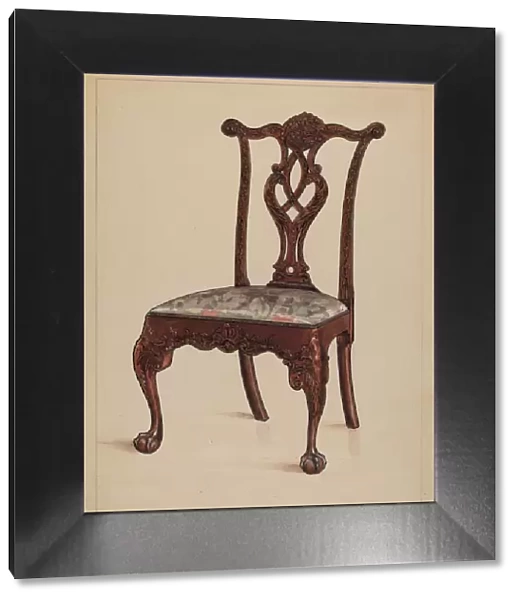 Side Chair, 1936. Creator: M. Rosenshield-von-Paulin