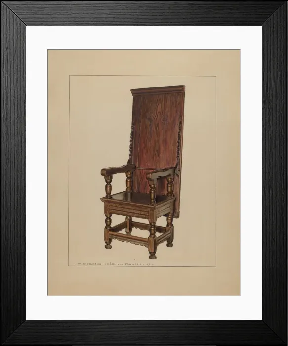 Framed Print : Chair-table, 1937. Creator: M. Rosenshield-von-Paulin Framed Print : Chair-table, 1937. Creator: M. Rosenshield-von-Paulin