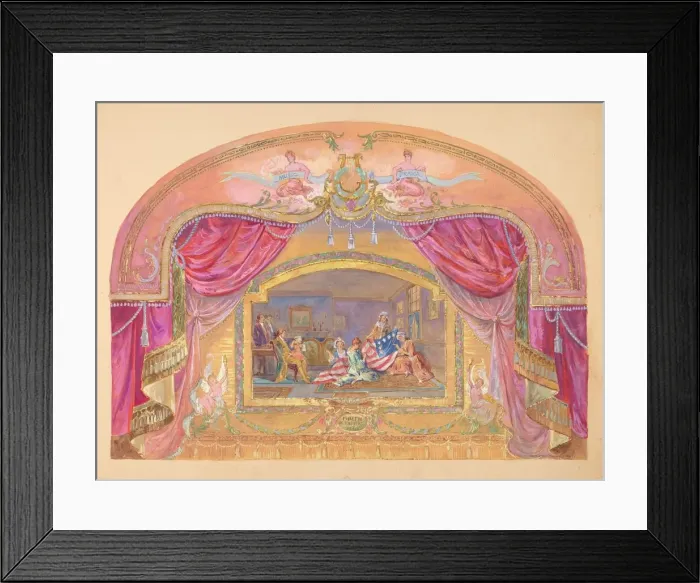 Framed Print : Theatrical Painting, 1935 / 1942. Creator: Gilbert Sackerman Framed Print : Theatrical Painting, 1935 / 1942. Creator: Gilbert Sackerman
