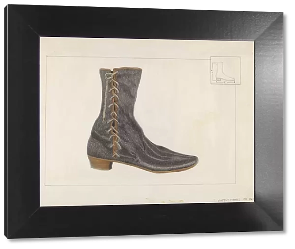Ladys Shoe, c. 1936. Creator: Vincent P. Rosel
