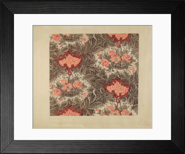 Framed Print : Chintz, c. 1936. Creator: Suzanne Roy Framed Print : Chintz, c. 1936. Creator: Suzanne Roy