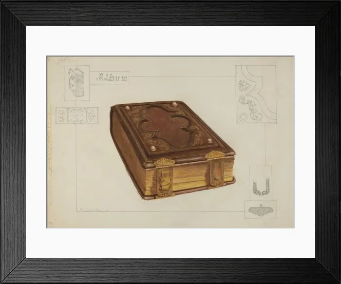 Framed Print : Photograph Album, c. 1936. Creator: Manuel G. Runyan Framed Print : Photograph Album, c. 1936. Creator: Manuel G. Runyan
