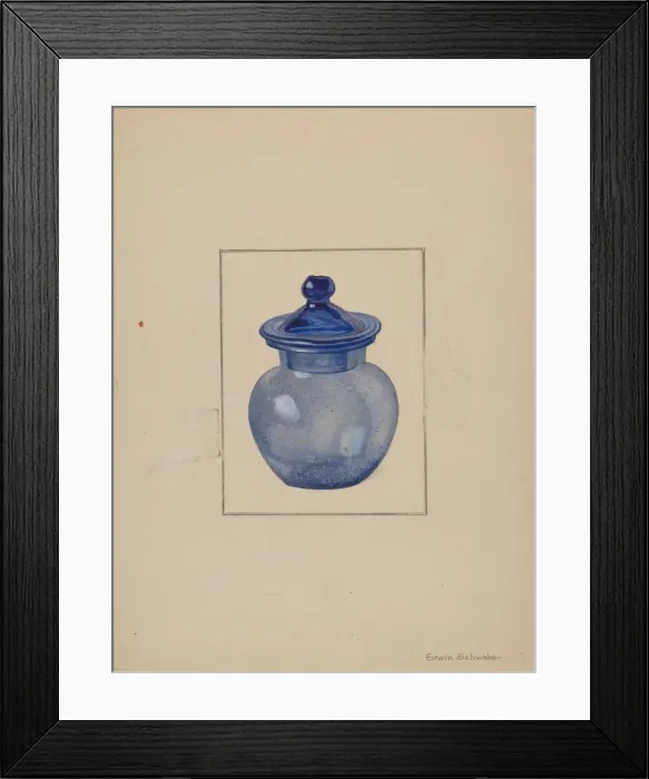 Framed Print : Rose Petal Jar, c. 1937. Creator: Erwin Schwabe