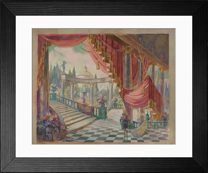 Framed Print : Stage Set, c. 1939. Creator: Gilbert Sackerman Framed Print : Stage Set, c. 1939. Creator: Gilbert Sackerman