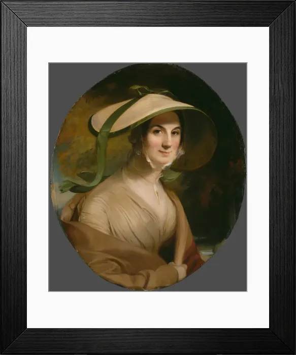 Framed Print : Mrs. George Lingen, 1842. Creator: Thomas Sully Framed Print : Mrs. George Lingen, 1842. Creator: Thomas Sully