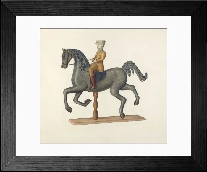 Framed Print : Horse with Rider, 1935 / 1942. Creator: Selma Sandler Framed Print : Horse with Rider, 1935 / 1942. Creator: Selma Sandler