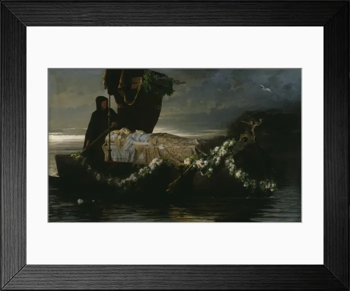 Framed Print : Elaine, 1874. Creator: Toby E Rosenthal Framed Print : Elaine, 1874. Creator: Toby E Rosenthal