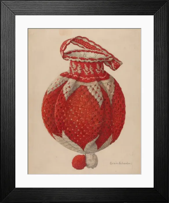 Framed Print : Crocheted Handbag, 1935  /  1942. Creator: Erwin Schwabe