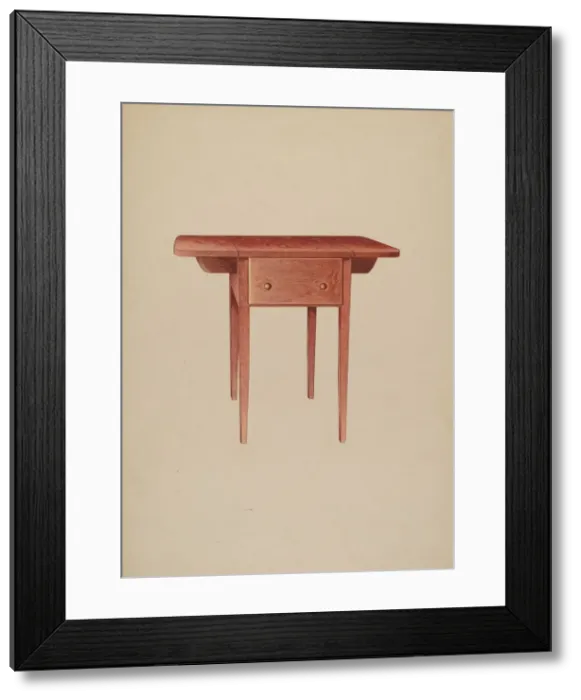 Framed Print : Occasional Table, 1937. Creator: Albert Ryder Framed Print : Occasional Table, 1937. Creator: Albert Ryder