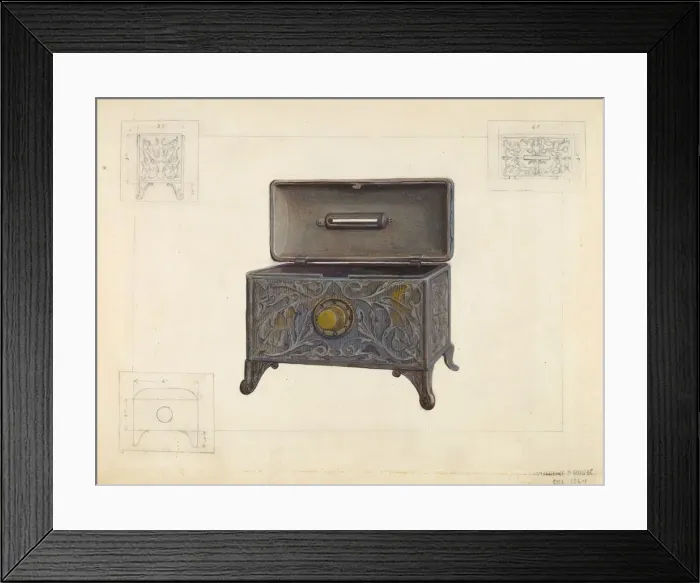 Framed Print : Iron Bank, c. 1936. Creator: Vincent P. Rosel Framed Print : Iron Bank, c. 1936. Creator: Vincent P. Rosel
