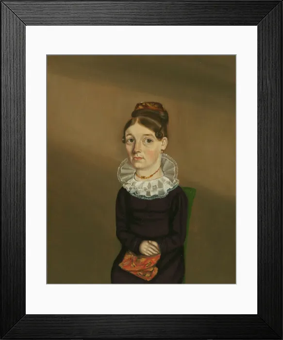 Framed Print : Mrs. William Bonham (Ann Warford), March 6, 1825. Creator: William Bonnell Framed Print : Mrs. William Bonham (Ann Warford), March 6, 1825. Creator: William Bonnell