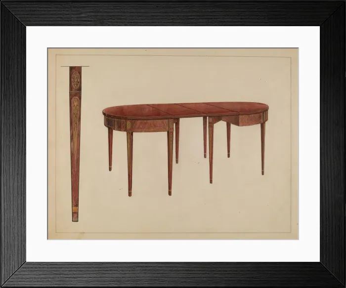 Framed Print : Dining Table, 1936. Creator: M. Rosenshield-von-Paulin Framed Print : Dining Table, 1936. Creator: M. Rosenshield-von-Paulin