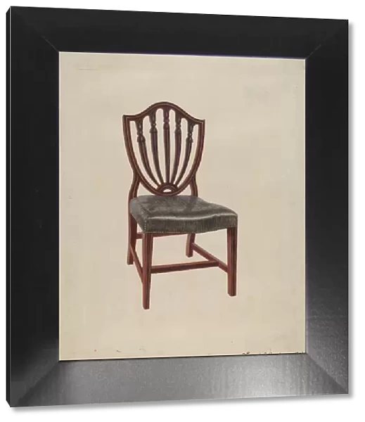 Hepplewhite Chair, c. 1936. Creator: Vincent P. Rosel