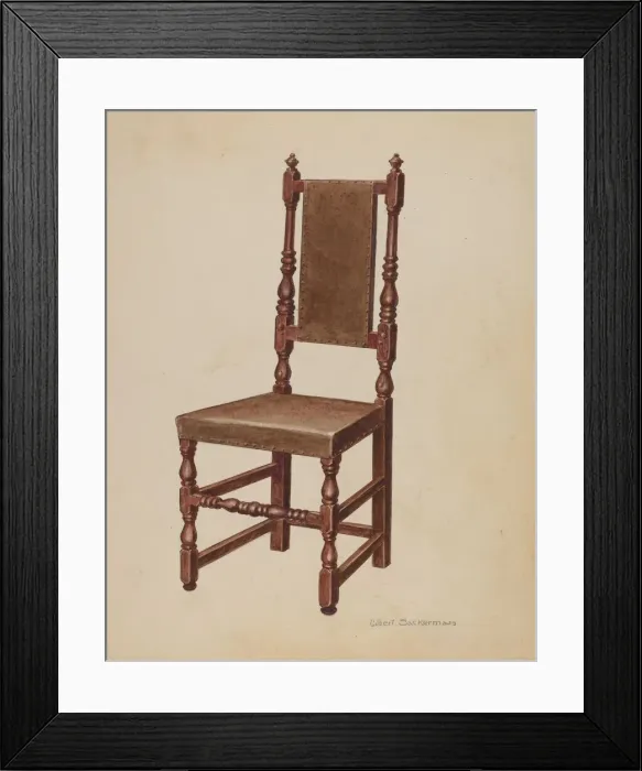 Framed Print : Side Chair, 1935  /  1942. Creator: Gilbert Sackerman