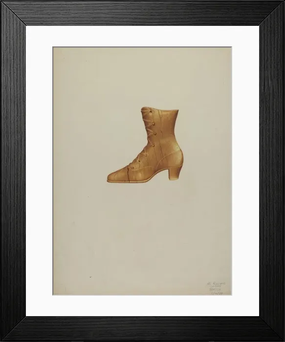 Framed Print : Shoe Sign, 1939. Creator: Albert Ryder Framed Print : Shoe Sign, 1939. Creator: Albert Ryder