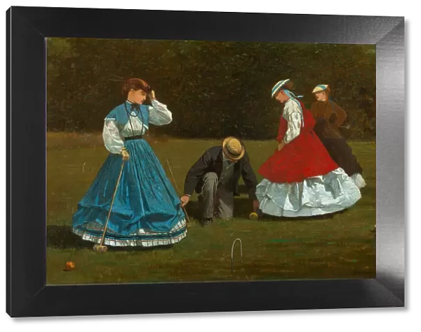 Croquet Scene, 1866. Creator: Winslow Homer