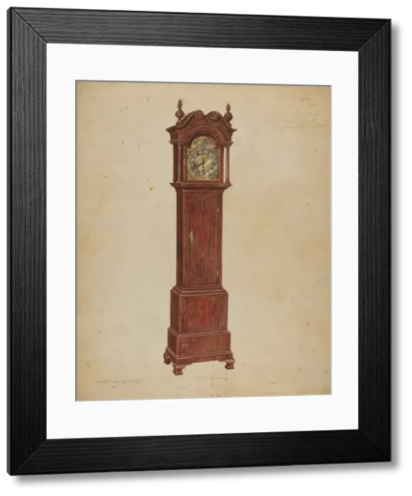 Framed Print : Clock, 1935 / 1942. Creator: Gilbert Sackerman Framed Print : Clock, 1935 / 1942. Creator: Gilbert Sackerman