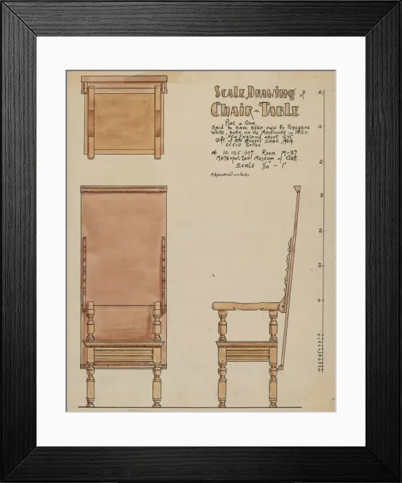 Framed Print : Chair-table, c. 1936. Creator: M. Rosenshield-von-Paulin Framed Print : Chair-table, c. 1936. Creator: M. Rosenshield-von-Paulin