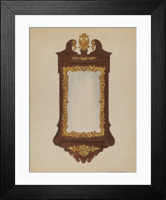 Framed Print : Mirror, c. 1936. Creator: Lorenz Rothkrantz Framed Print : Mirror, c. 1936. Creator: Lorenz Rothkrantz