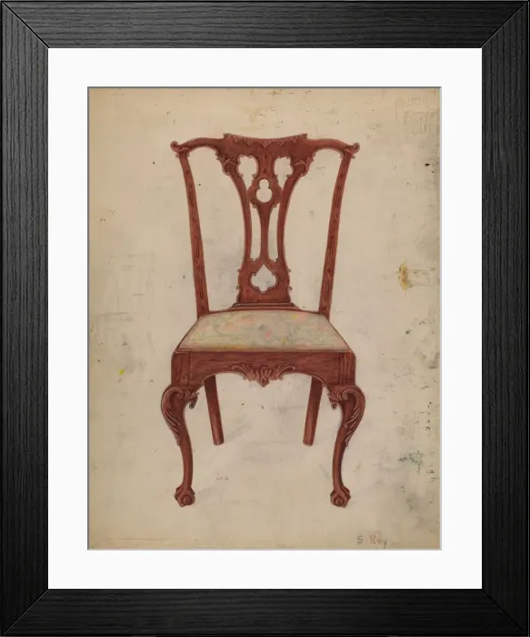 Framed Print : Chair, 1935 / 1942. Creator: Suzanne Roy Framed Print : Chair, 1935 / 1942. Creator: Suzanne Roy