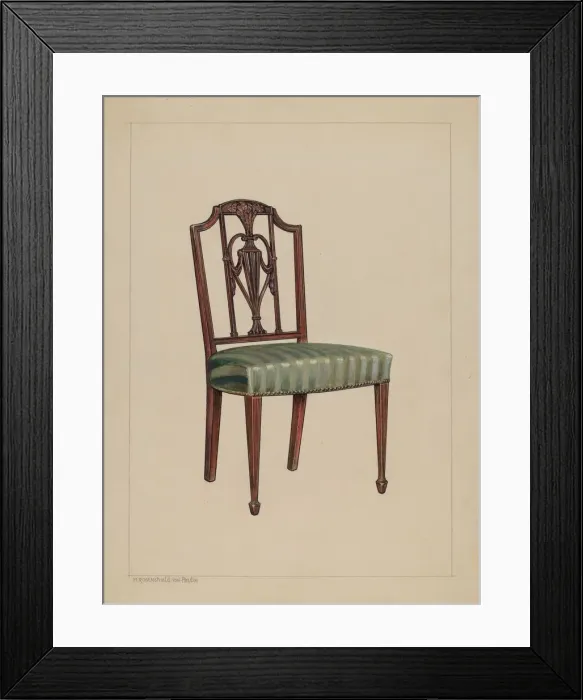 Framed Print : Chair, 1935 / 1942. Creator: M. Rosenshield-von-Paulin Framed Print : Chair, 1935 / 1942. Creator: M. Rosenshield-von-Paulin