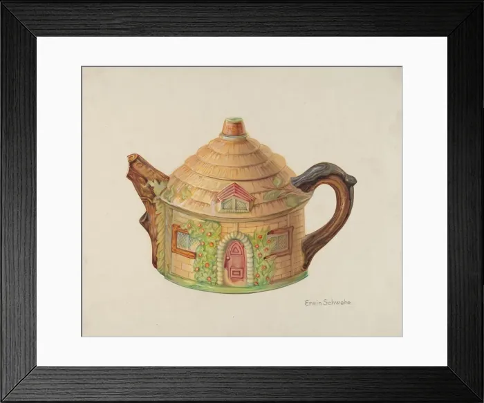 Framed Print : Teapot, 1935 / 1942. Creator: Erwin Schwabe Framed Print : Teapot, 1935 / 1942. Creator: Erwin Schwabe
