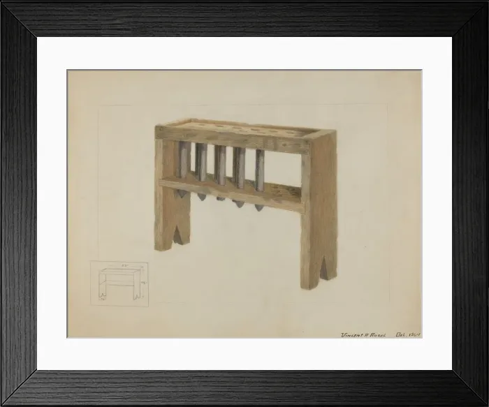 Framed Print : Candle Mold, c. 1936. Creator: Vincent P. Rosel Framed Print : Candle Mold, c. 1936. Creator: Vincent P. Rosel