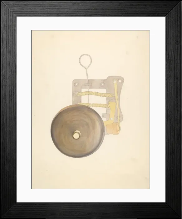 Framed Print : Gong, 1935 / 1942. Creator: Albert Rudin Framed Print : Gong, 1935 / 1942. Creator: Albert Rudin