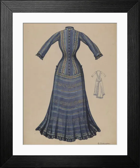 Framed Print : Dress, c. 1936. Creator: Erwin Schwabe Framed Print : Dress, c. 1936. Creator: Erwin Schwabe