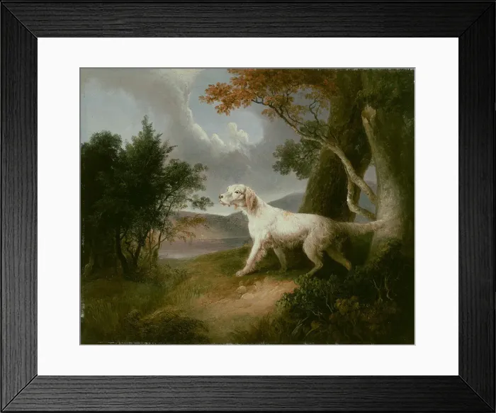 Framed Print : Landscape with Dog, 1832. Creator: Thomas Doughty Framed Print : Landscape with Dog, 1832. Creator: Thomas Doughty