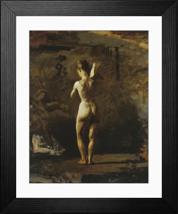 Framed Print : Study for William Rush Carving His Allegorical Figure of the Schuylkill River Framed Print : Study for William Rush Carving His Allegorical Figure of the Schuylkill River