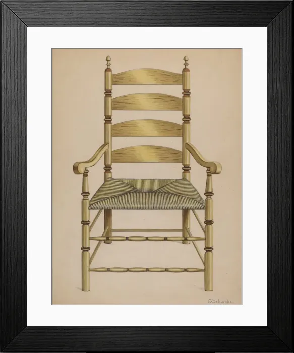 Framed Print : Armchair, c. 1937. Creator: Erwin Schwabe Framed Print : Armchair, c. 1937. Creator: Erwin Schwabe