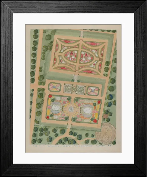Framed Print : A. C. Richards Garden, c. 1936. Creators: Gilbert Sackerman, William Merklin Framed Print : A. C. Richards Garden, c. 1936. Creators: Gilbert Sackerman, William Merklin