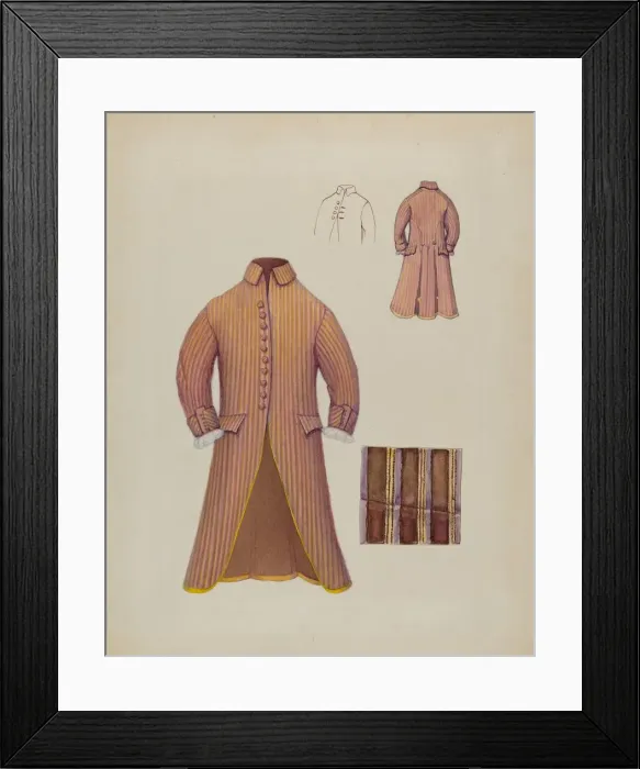 Framed Print : Dress Coat, c. 1936. Creators: Gordon Saltar, B. Berndt Framed Print : Dress Coat, c. 1936. Creators: Gordon Saltar, B. Berndt