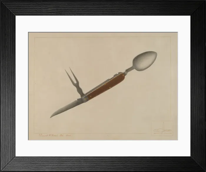 Framed Print : Officers Mess Knife, c. 1938. Creator: Vincent P. Rosel Framed Print : Officers Mess Knife, c. 1938. Creator: Vincent P. Rosel