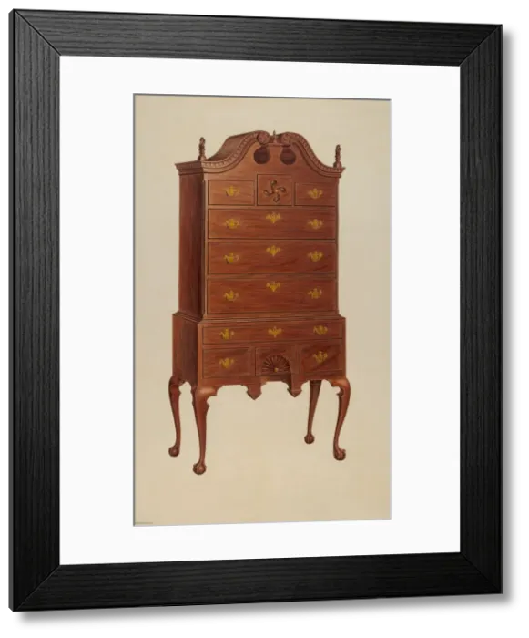 Framed Print : Highboy, c. 1939. Creator: Lorenz Rothkrantz Framed Print : Highboy, c. 1939. Creator: Lorenz Rothkrantz