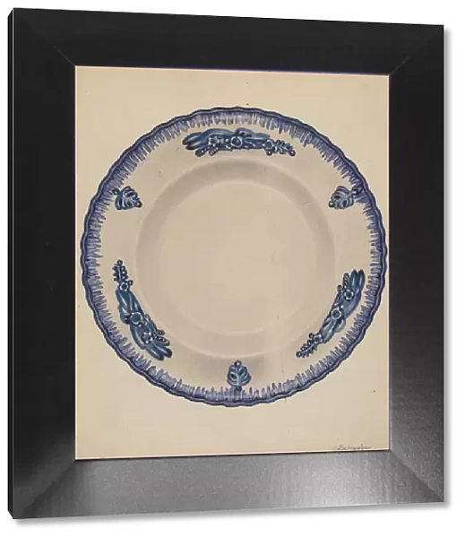 Plate, c. 1936. Creator: Erwin Schwabe