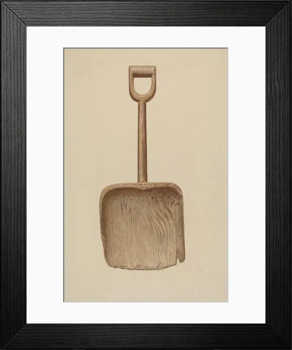 Framed Print : Wooden Shovel, c. 1938. Creator: Albert Ryder Framed Print : Wooden Shovel, c. 1938. Creator: Albert Ryder
