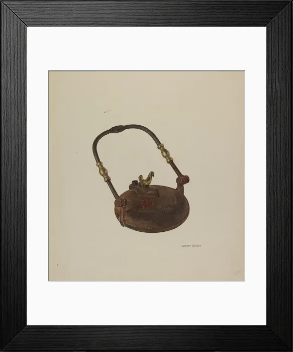 Framed Print : Camp Lamp, c. 1939. Creator: Albert Rudin Framed Print : Camp Lamp, c. 1939. Creator: Albert Rudin
