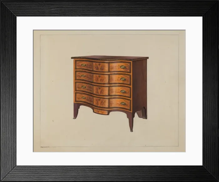Framed Print : Chest of Drawers, c. 1938. Creator: M. Rosenshield-von-Paulin Framed Print : Chest of Drawers, c. 1938. Creator: M. Rosenshield-von-Paulin
