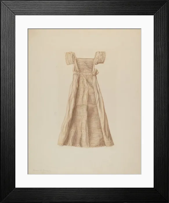 Framed Print : Baby Dress, c. 1939. Creator: Manuel G. Runyan Framed Print : Baby Dress, c. 1939. Creator: Manuel G. Runyan