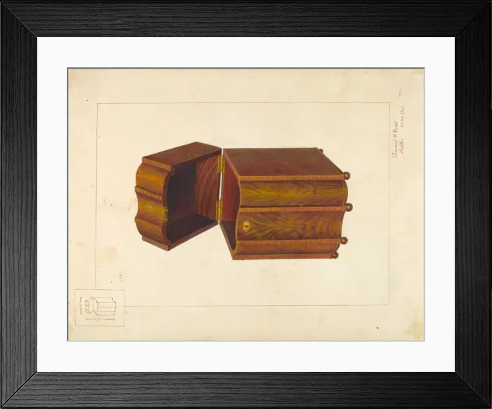 Framed Print : Knife Box, c. 1938. Creator: Vincent P. Rosel Framed Print : Knife Box, c. 1938. Creator: Vincent P. Rosel