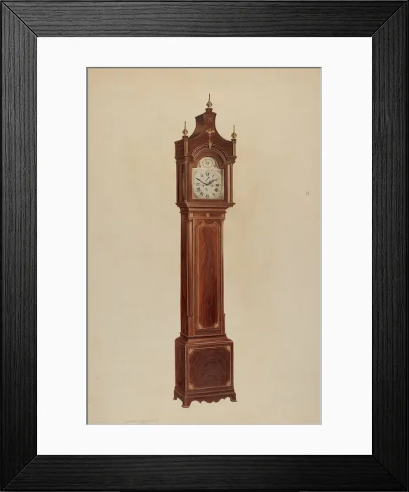 Framed Print : Tall Clock, c. 1938. Creator: Lorenz Rothkrantz Framed Print : Tall Clock, c. 1938. Creator: Lorenz Rothkrantz